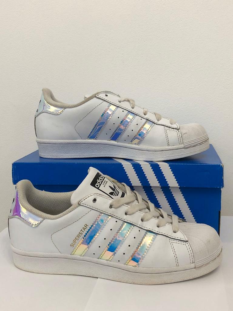 adidas pearlescent trainers
